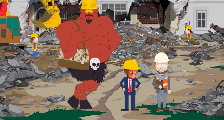 Южный парк 28 сезон и хэллоуинский спецэпизод с Сатаной и Трампом